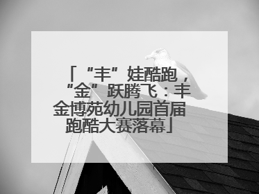 “丰”娃酷跑，“金”跃腾飞：丰金博苑幼儿园首届跑酷大赛落幕