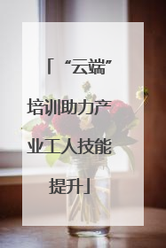 “云端”培训助力产业工人技能提升