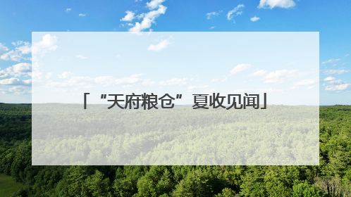 “天府粮仓”夏收见闻