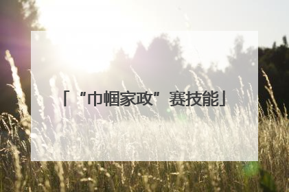 “巾帼家政”赛技能