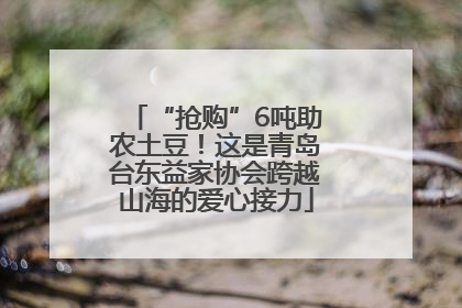 “抢购”6吨助农土豆！这是青岛台东益家协会跨越山海的爱心接力