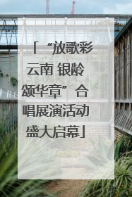 “放歌彩云南 银龄颂华章”合唱展演活动盛大启幕