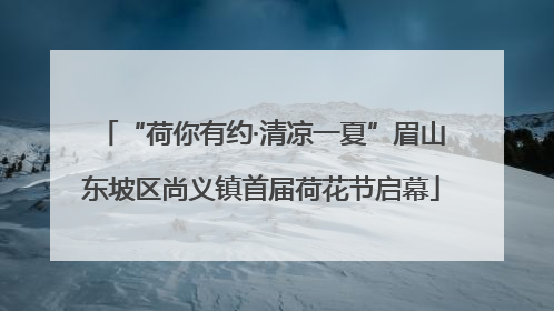 “荷你有约·清凉一夏”眉山东坡区尚义镇首届荷花节启幕