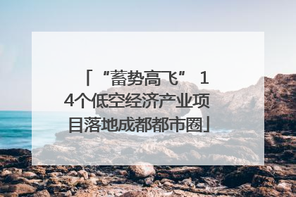 “蓄势高飞” 14个低空经济产业项目落地成都都市圈