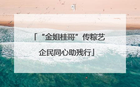 “金姐桂哥”传粽艺 企民同心助残行