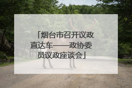 烟台市召开议政直达车——政协委员议政座谈会