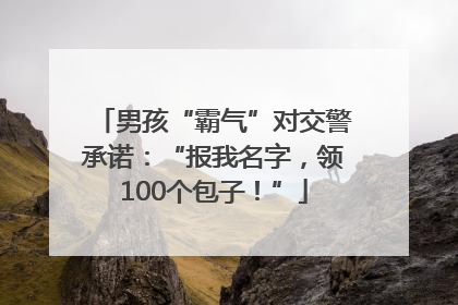 男孩“霸气”对交警承诺：“报我名字，领100个包子！”