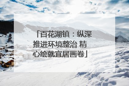 百花湖镇：纵深推进环境整治 精心绘就宜居画卷
