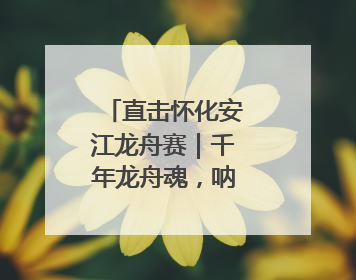 直击怀化安江龙舟赛｜千年龙舟魂，呐喊声震天！