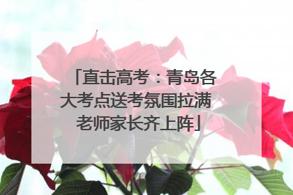 直击高考：青岛各大考点送考氛围拉满 老师家长齐上阵
