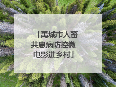 禹城市人畜共患病防控微电影进乡村