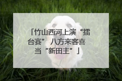 竹山西河上演“擂台赛” 八方来客喜当“新田主”
