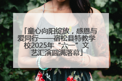 童心向阳绽放，感恩与爱同行——宿松县特教学校2025年“六一”文艺汇演圆满落幕