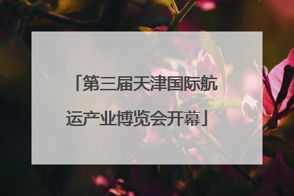 第三届天津国际航运产业博览会开幕