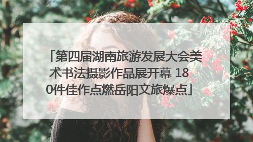 第四届湖南旅游发展大会美术书法摄影作品展开幕 180件佳作点燃岳阳文旅爆点