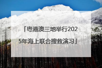 粤港澳三地举行2025年海上联合搜救演习