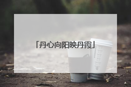 丹心向阳映丹霞