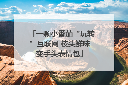 一颗小番茄“玩转”互联网 枝头鲜味变手头表情包