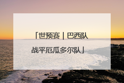 世预赛｜巴西队战平厄瓜多尔队