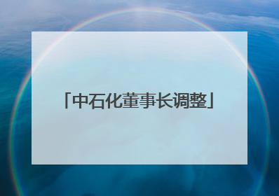 中石化董事长调整