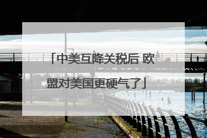 中美互降关税后 欧盟对美国更硬气了