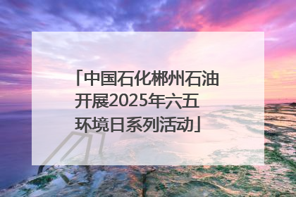中国石化郴州石油开展2025年六五环境日系列活动