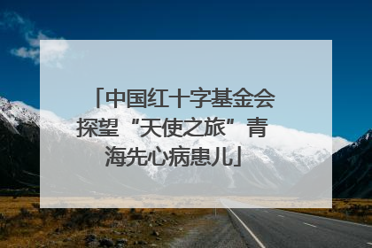 中国红十字基金会探望“天使之旅”青海先心病患儿