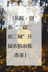 乐陵：创新“三端三化三网”开展农机审批改革