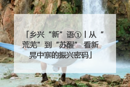 乡兴“新”语①丨从“荒芜”到“苏醒” 看新晃中寨的振兴密码