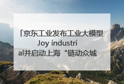 京东工业发布工业大模型Joy industrial并启动上海“链动众城 万亿降本”计划