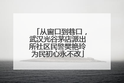 从窗口到巷口，武汉光谷茅店派出所社区民警樊艳玲为民初心永不改