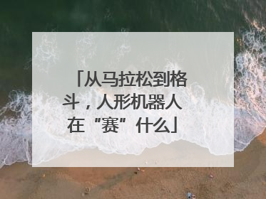 从马拉松到格斗，人形机器人在“赛”什么