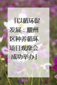 以循环促发展：耀州区种养循环项目观摩会成功举办