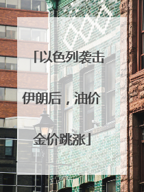 以色列袭击伊朗后，油价金价跳涨