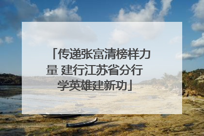 传递张富清榜样力量 建行江苏省分行学英雄建新功