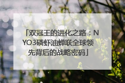 双冠王的进化之路：NYO3磷虾油蝉联全球领先背后的战略密码
