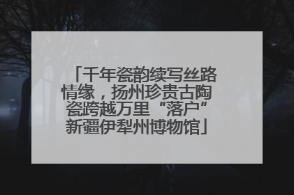 千年瓷韵续写丝路情缘，扬州珍贵古陶瓷跨越万里“落户”新疆伊犁州博物馆