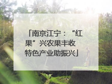南京江宁：“红果”兴农果丰收 特色产业助振兴