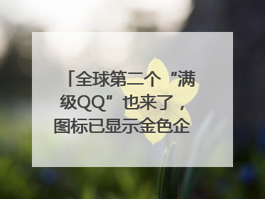 全球第二个“满级QQ”也来了，图标已显示金色企鹅，系首个“满级QQ”的小号