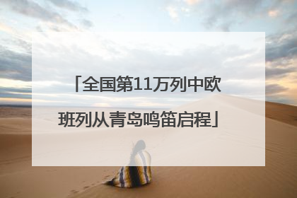 全国第11万列中欧班列从青岛鸣笛启程
