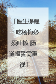 医生提醒：吃杨梅必须吐核 肠道报警需重视