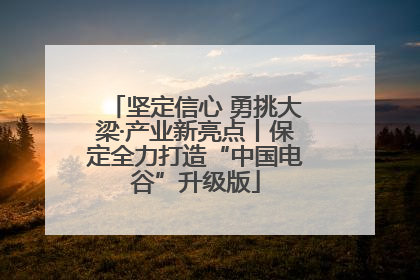 坚定信心 勇挑大梁·产业新亮点丨保定全力打造“中国电谷”升级版