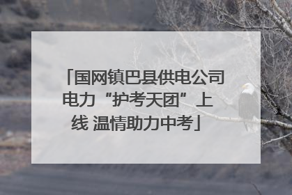 国网镇巴县供电公司 电力“护考天团”上线 温情助力中考