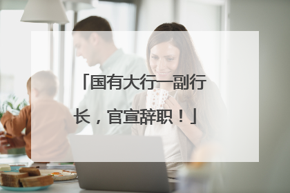国有大行一副行长，官宣辞职！