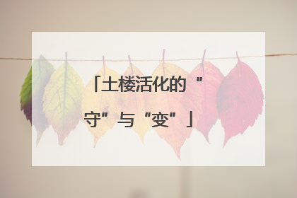 土楼活化的“守”与“变”