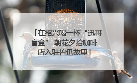 在绍兴喝一杯“迅哥盲盒” 朝花夕拾咖啡店入驻鲁迅故里