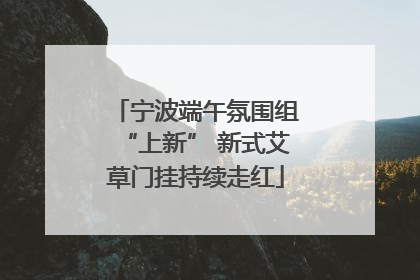 宁波端午氛围组“上新” 新式艾草门挂持续走红