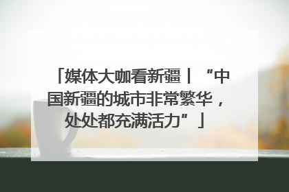 媒体大咖看新疆丨“中国新疆的城市非常繁华，处处都充满活力”