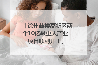 徐州鼓楼高新区两个10亿级重大产业项目顺利开工