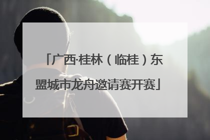 广西·桂林（临桂）东盟城市龙舟邀请赛开赛